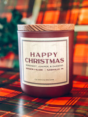 Happy Christmas Candle